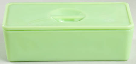 Jadite Large Leftover Dish & Lid