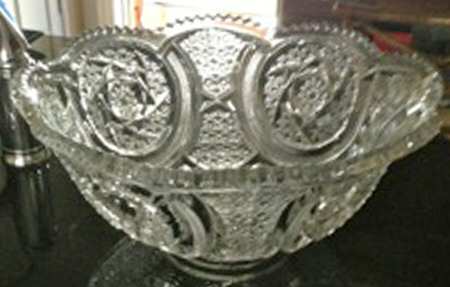 Azmoor Punch Bowl by Jefferson Glass