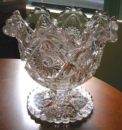 Diamond with Peg Clear 8" Flower Vase