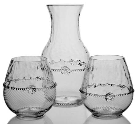 Graham (3pc) Wine Set (2 Stemless Red Wine & Carafe)