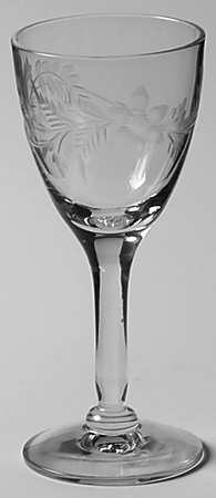 JWY1 Cordial Glass by J W Racinger Crystal