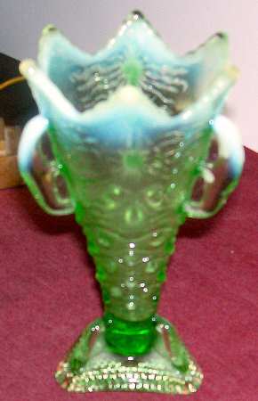 Aurora Borealis Green Opalescent by Jefferson Glass