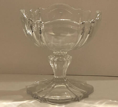 Colonial Clear (1776) Round Compote (Height X Width) by Jefferson Glass