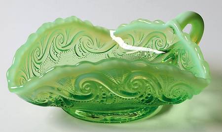 Seaspray-Green Opalescent by Jefferson Glass