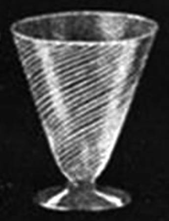 Odette Green Footed Tumbler by J H Venon Crystal