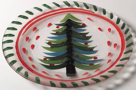 Christmas Torte Plate