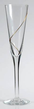 Line Gold Fluted Champagne