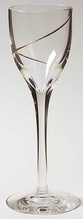 Line Gold Cordial Glass