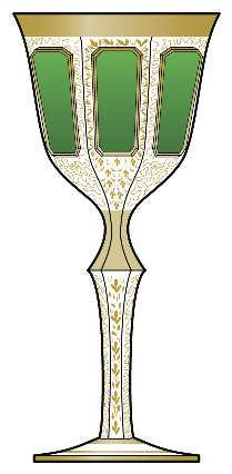 Gold Panel Green