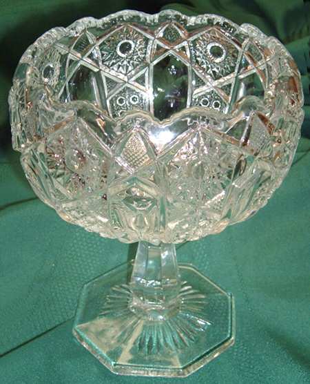 Quintec Clear Round Compote (Height X Width)