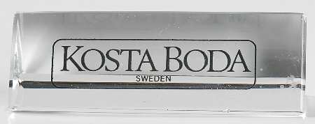 Advertising Signs Sign 2 by Kosta-Boda