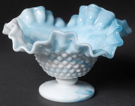 Hobnail Blue Slag by Kanawha