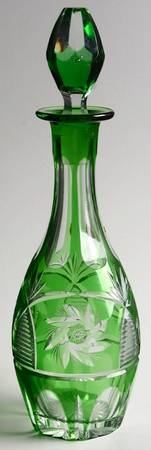 KKR1 Green Cordial Decanter & Stopper