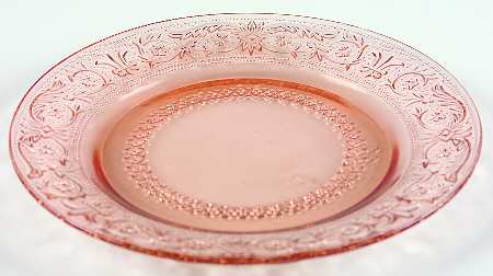 Trellis Pink Salad Plate