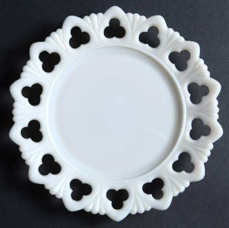 Shell and Club Milk Glass by Kemple