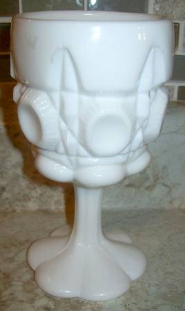 Bulls Eye and Daisy Milkglass by Kanawha