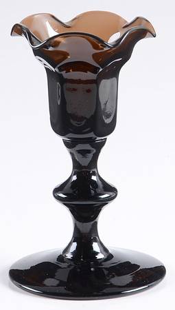 Antique Brown Single Light Candlestick