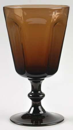 Antique Brown Wine Glass