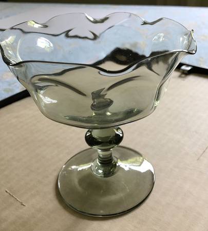 Antique Pale Green 4" Single Light Candlestick