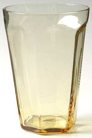 Antique Yellow Highball Glass