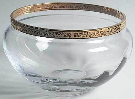 Autumn (Wide Gold Band) 7" Round Bowl