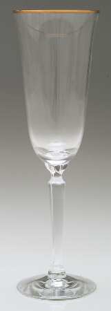 Classic Federal Gold Fluted Champagne