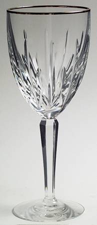 Clarity Gold Water Goblet by Lenox