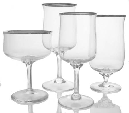Desire (Platinum Trim) 4 Piece Place Setting