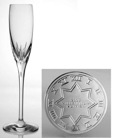 Firelight Clear Millennium Fluted Champage
