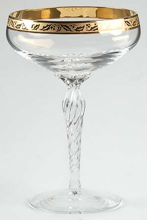 Holiday (Newer, Gold Trim) Champagne/Tall Sherbet