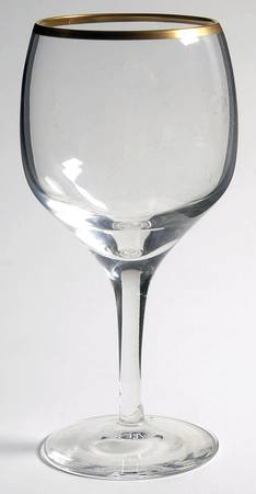 Laurent (Gold Trim) Wine Glass