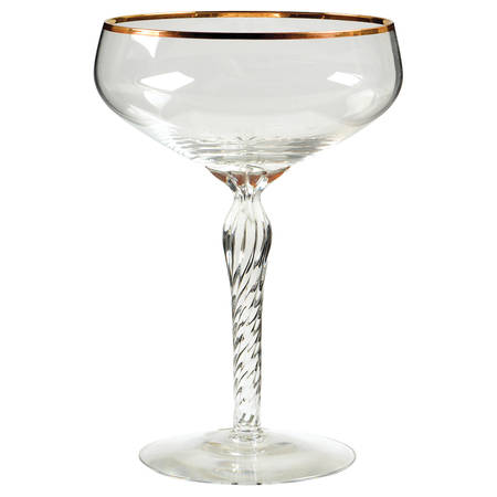 Monroe (Gold Trim) Champagne/Tall Sherbet