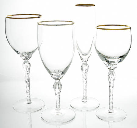 Monroe (Gold Trim) 4 Piece Place Setting