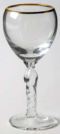 Monroe (Gold Trim) Cordial Glass