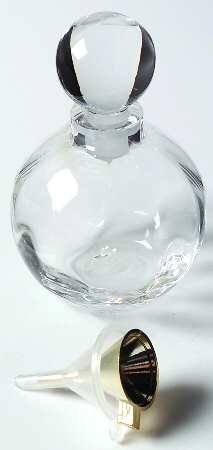 Optika Clear Round Perfume Bottle & Stopper