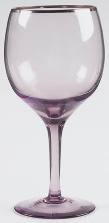 Plum Shadow (Platinum Trim) Wine Glass