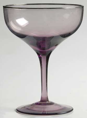 Plum Shadow (Platinum Trim) Champagne/Tall Sherbet