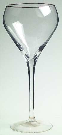 Silhouette Gold Wine Glass