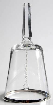 Solitaire (Platinum Trim) Bell Made From Goblet