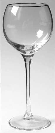 Solitaire Platinum Wine Glass