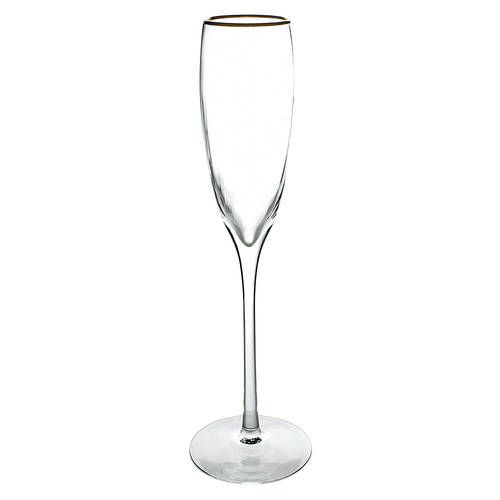 Statuesque Optic (Gold) Fluted Champagne by Lenox