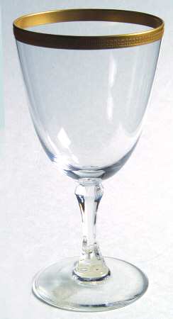Tuxedo (Gold Trim) Wine Glass