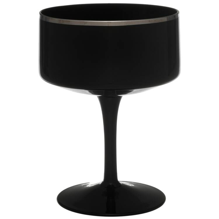 Venture Black (Platinum Trim) Champagne/Tall Sherbet