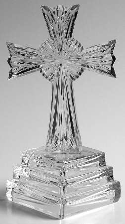Wedding Promises (Etched) 7" Cross Figurine