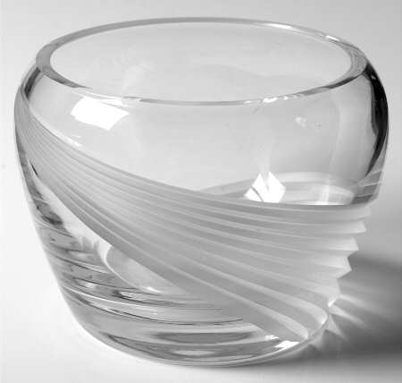 Windswept Clear 5" Round Bowl
