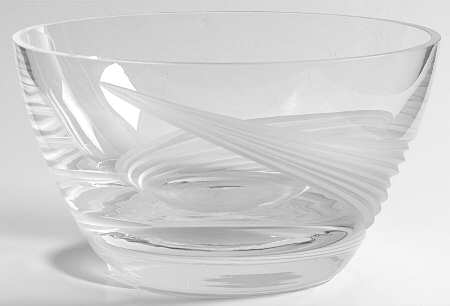 Windswept Clear 6" Round Bowl