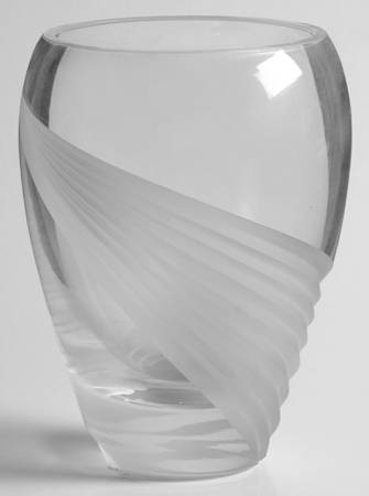 Windswept Clear 5" Flower Vase