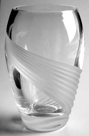 Windswept Clear 5" Flower Vase