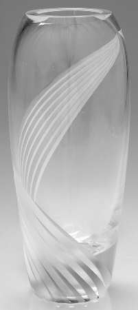 Windswept Clear 9" Flower Vase
