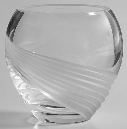 Windswept Clear 3" Flower Vase